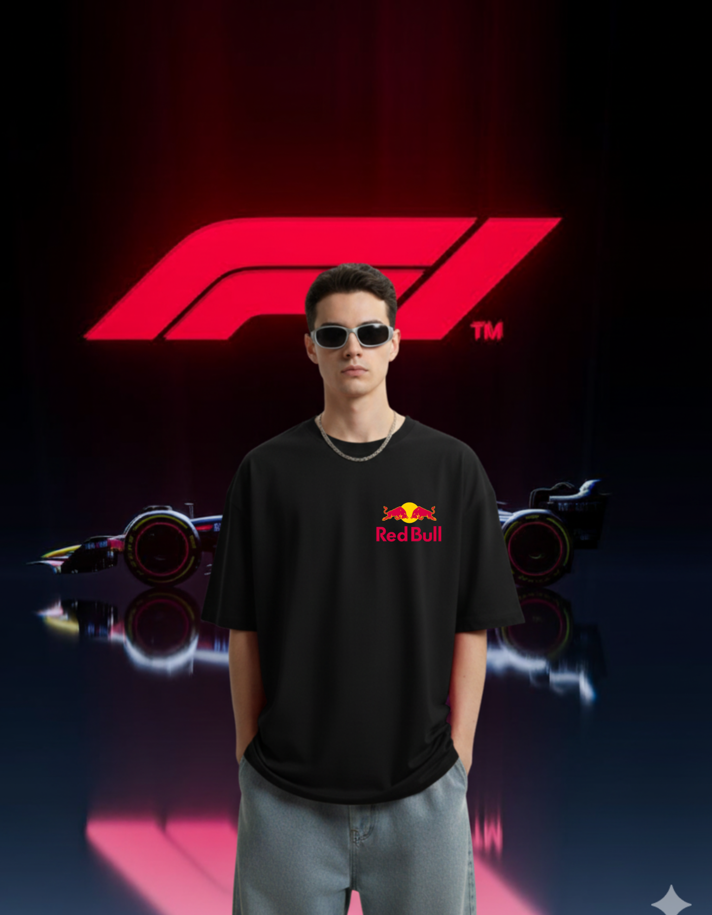 Max Verstappen F1 Blueprint Oversized Tee