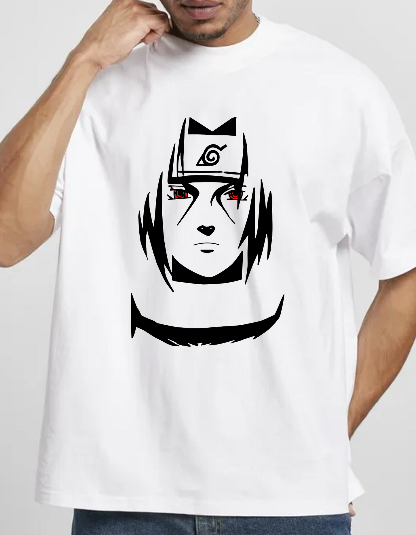 Uchiha Itachi Minimalist Oversized T-Shirt