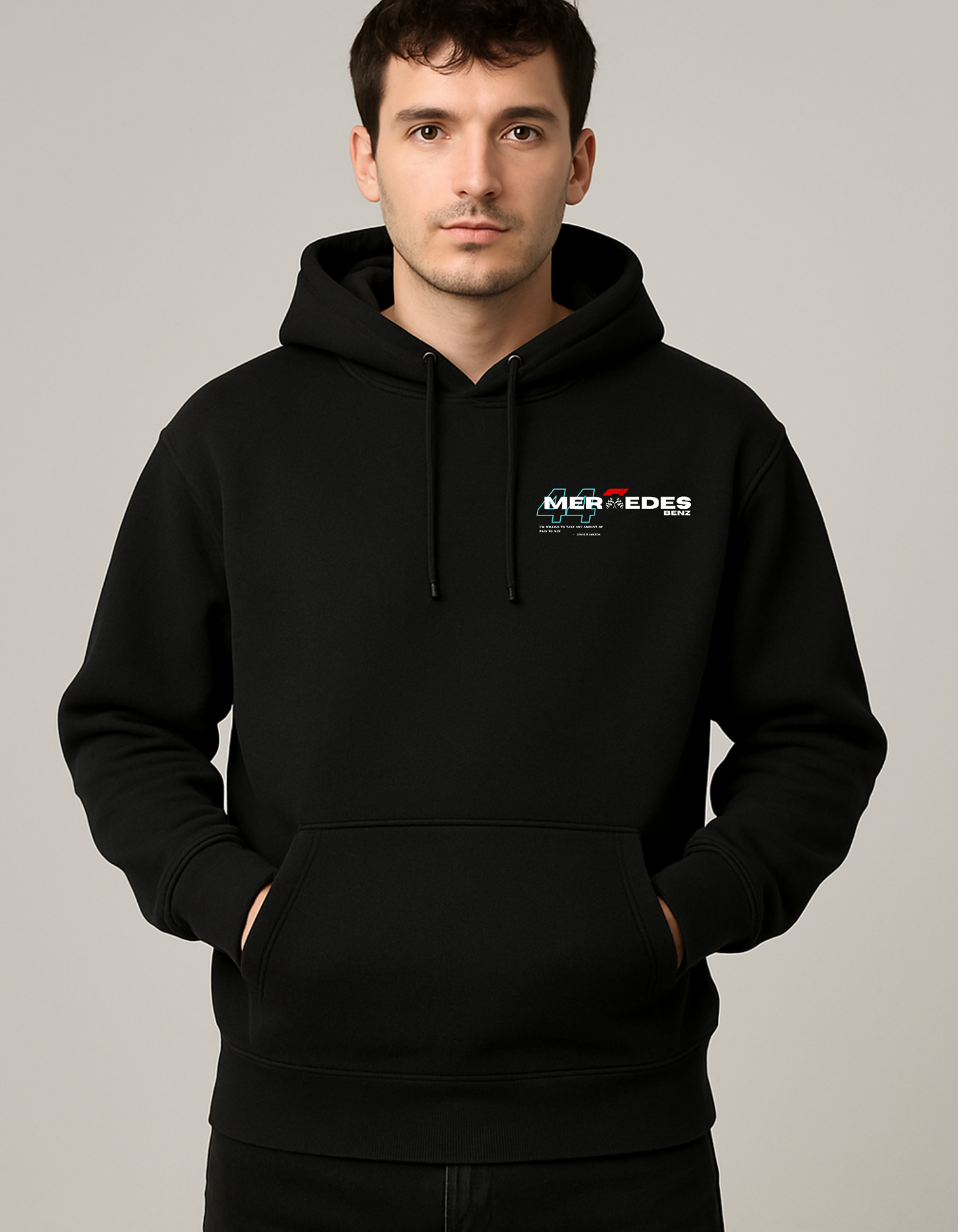 Oversized Mercedes F1 Hoodie β Lewis Hamilton