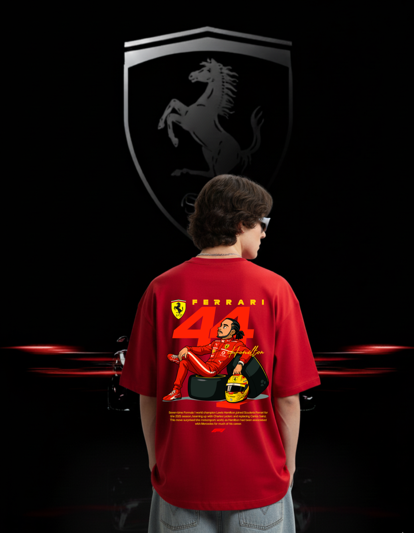 Lewis Hamilton Ferrari F1 T-Shirt