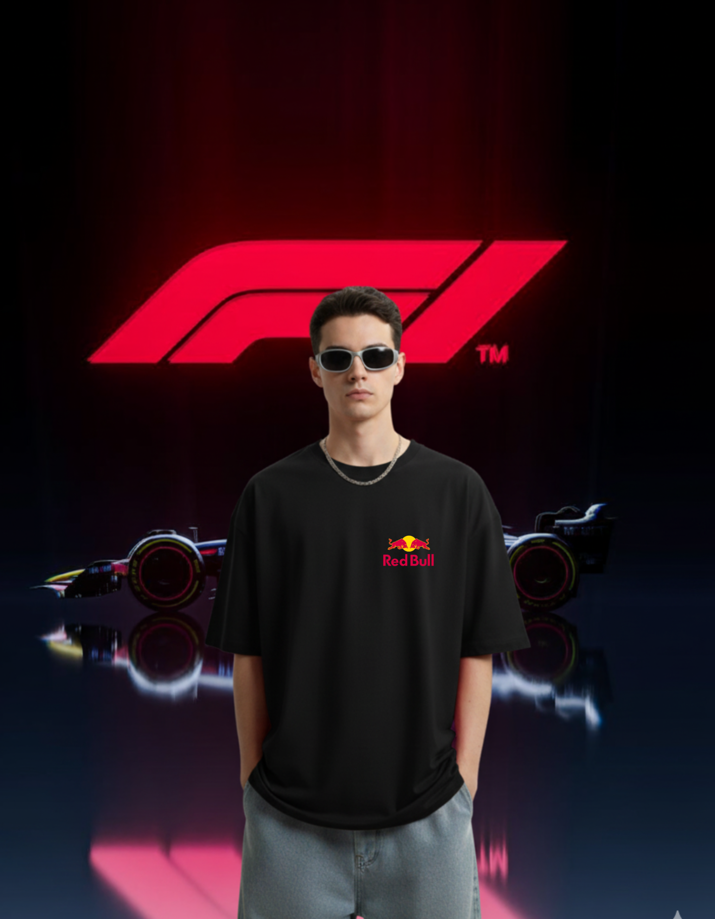 Red Bull Racing Oversized T-Shirt – Premium F1 Fan Edition