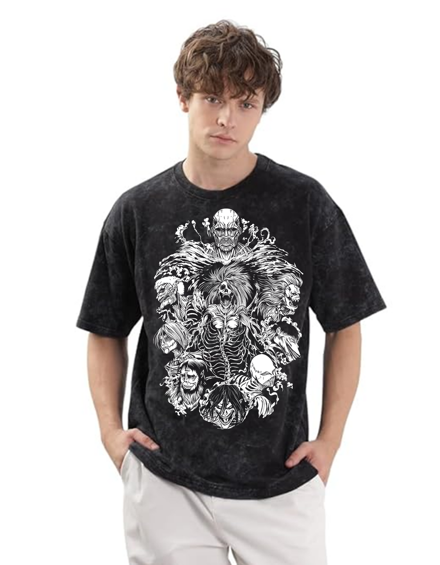 Attack on Titan Vintage Oversized Tshirt