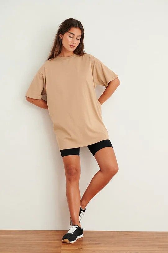 Beige Oversized Tee