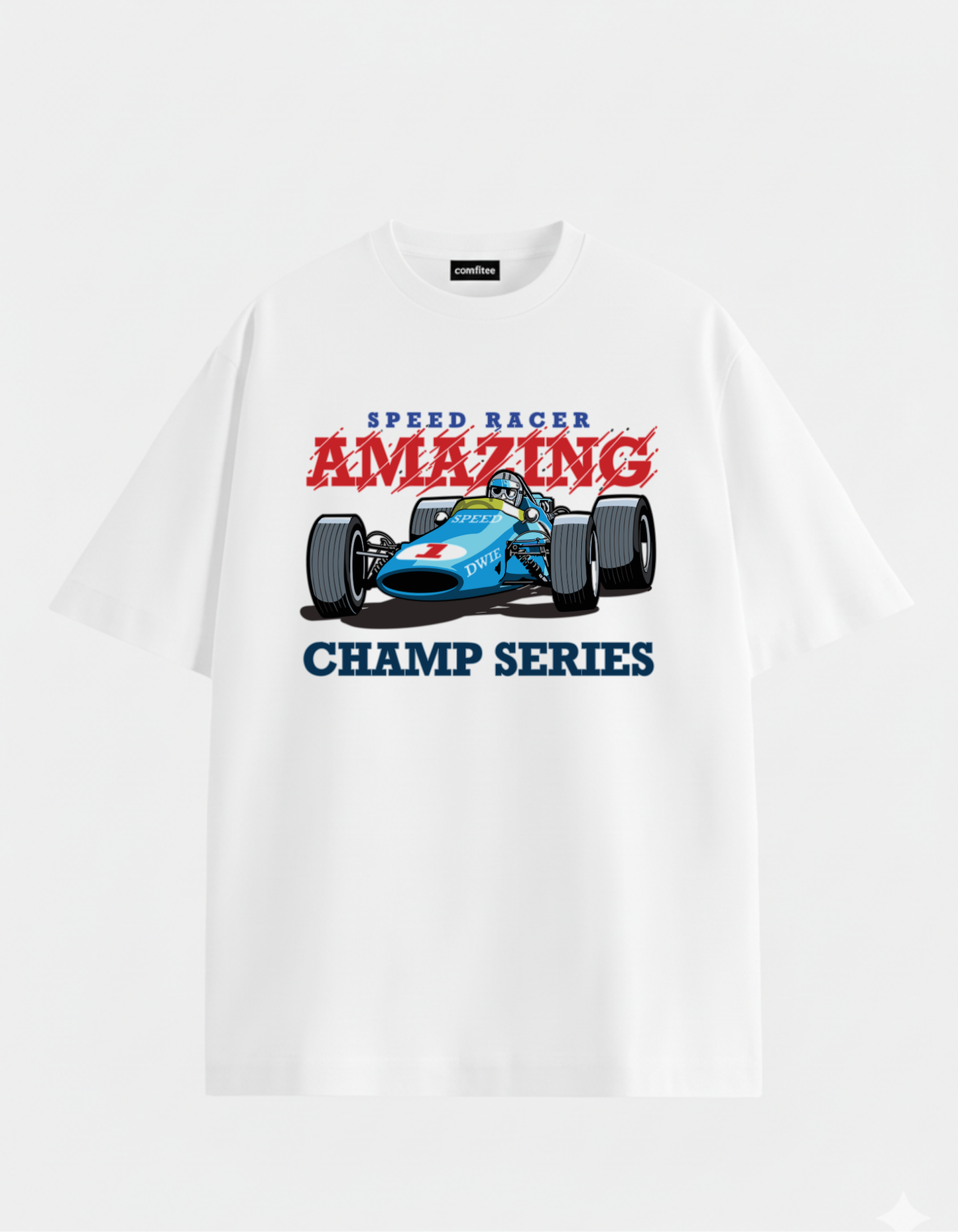 Oversized Speed Racer Vintage F1 Car Tee