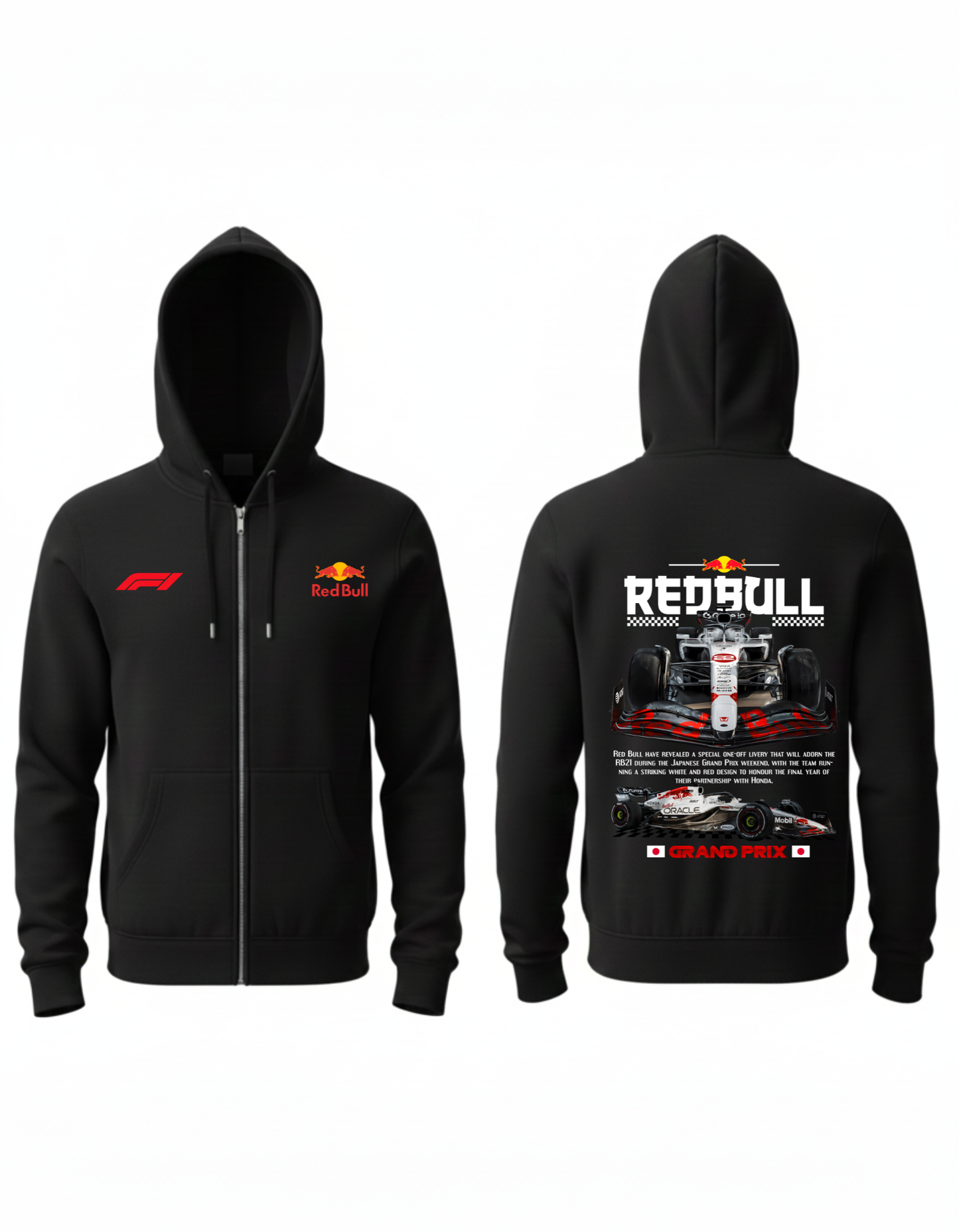 Red Bull Japan Grand Prix F1 Zipper Hoodie