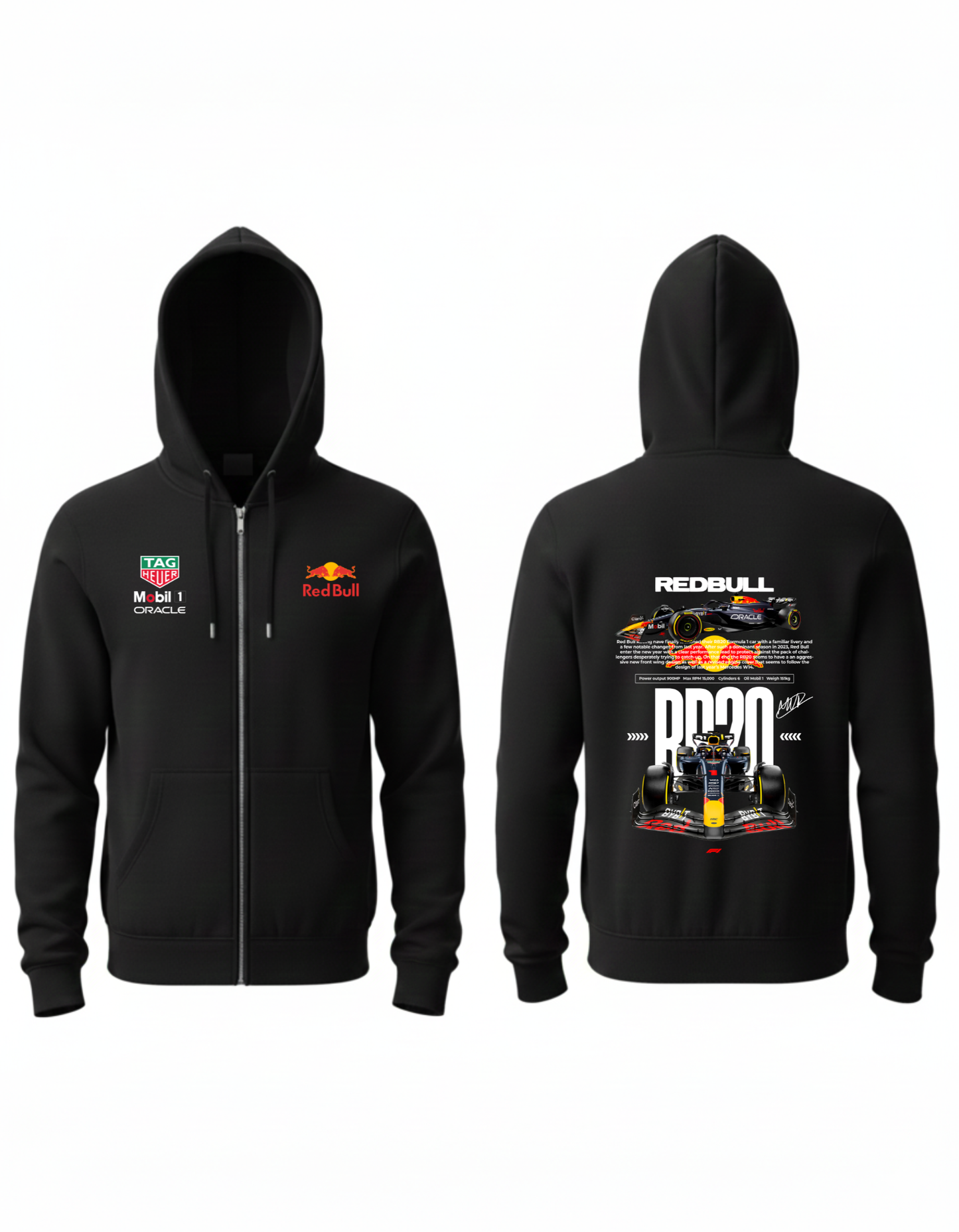 F1 Red Bull Zipper Hoodie