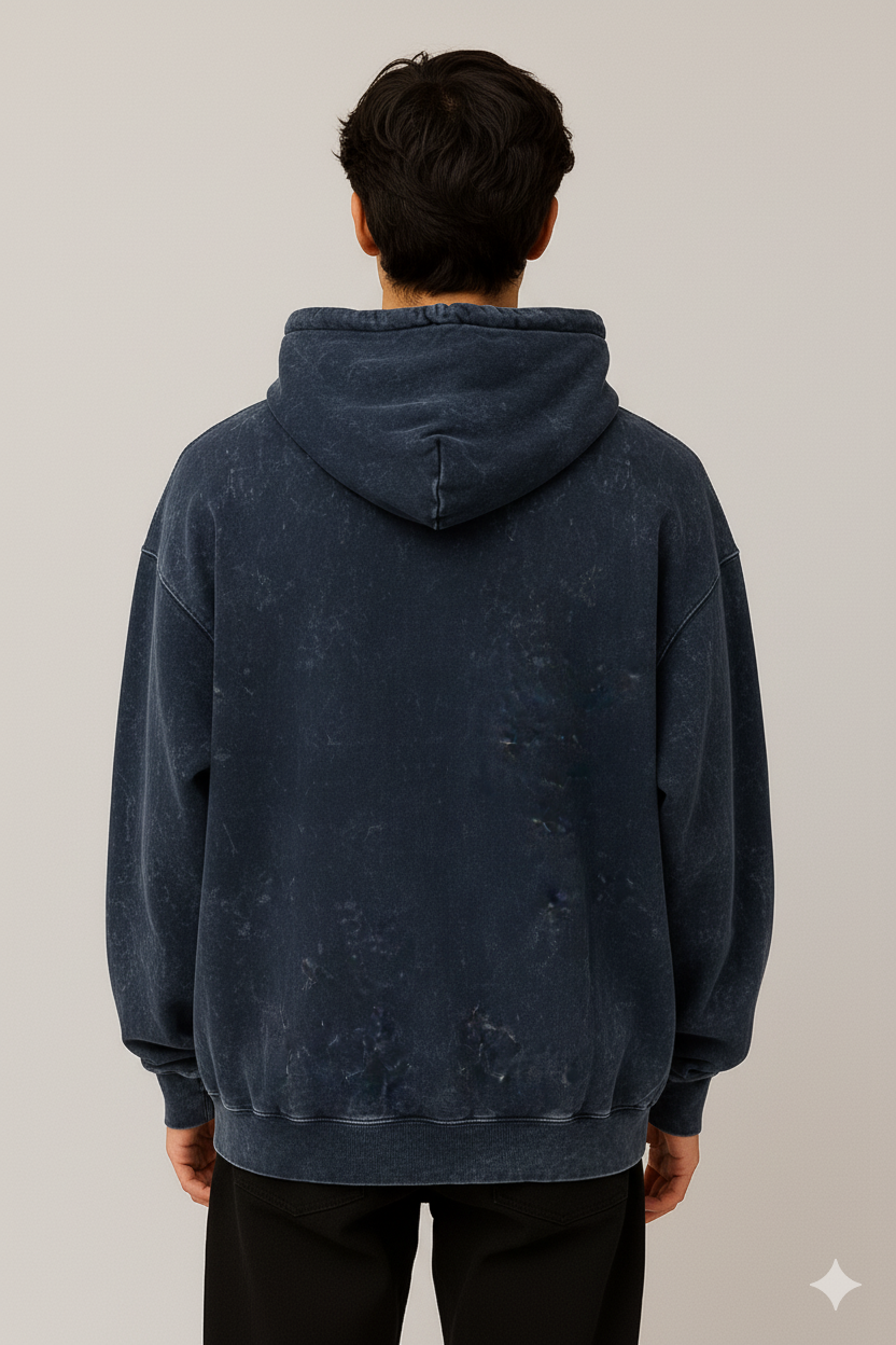 Oversized Navy Blue Hoodie