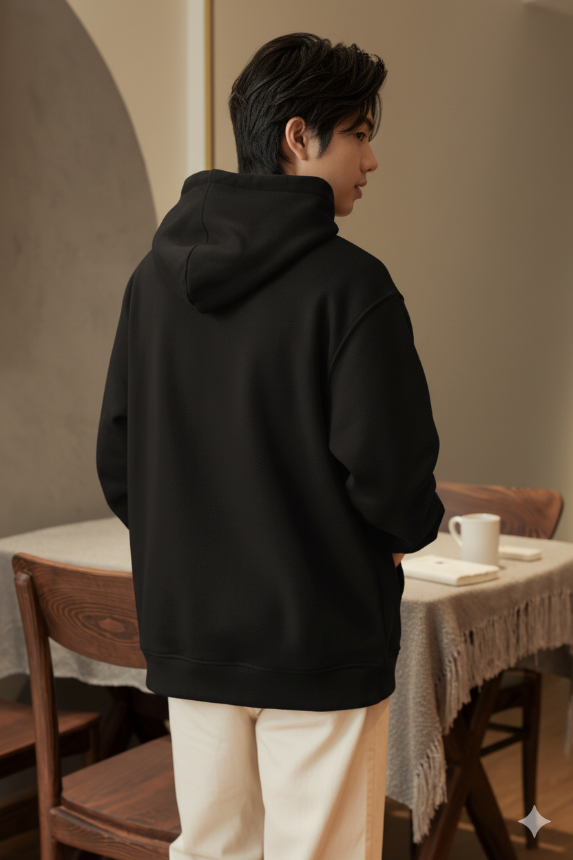 Black Oversized Hoodie