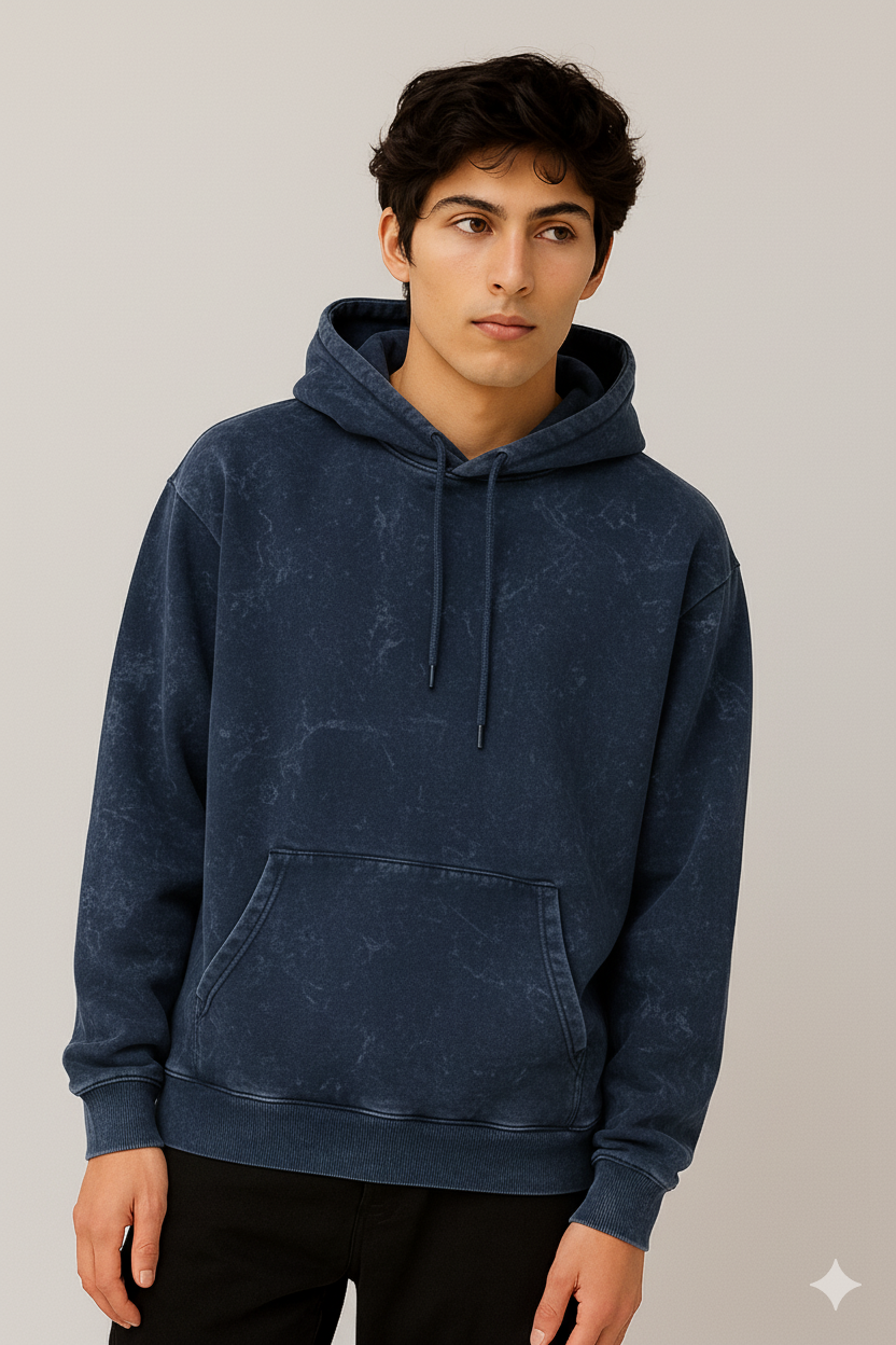 Oversized Navy Blue Hoodie