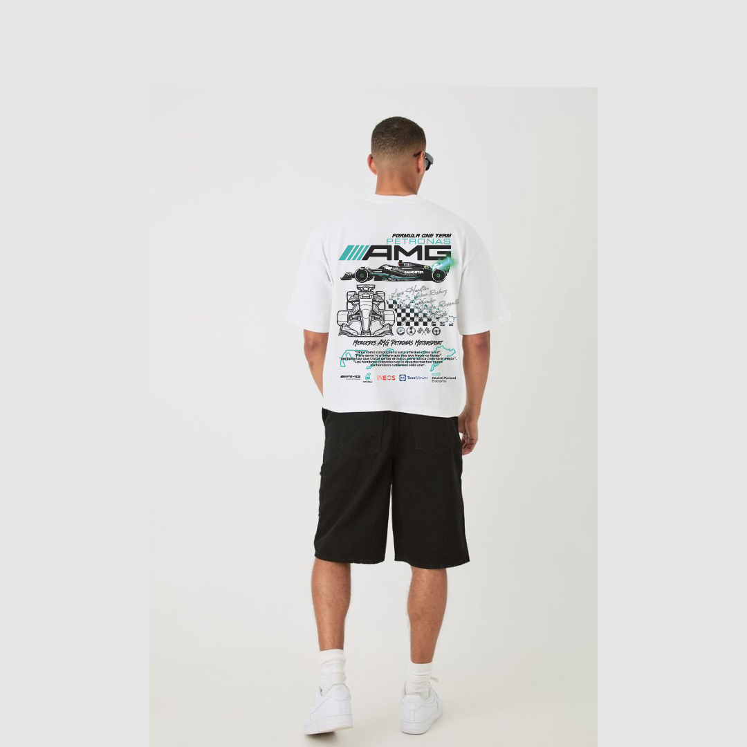 Oversized Mercedes AMG Petronas F1 Graphic T-Shirt