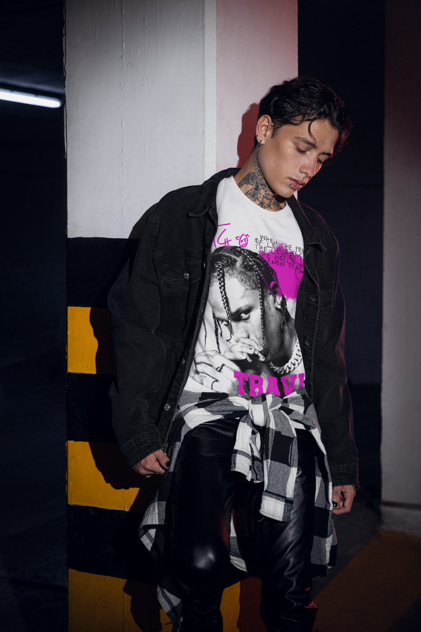 Travis Scott Portrait Tee | Oversized Hip Hop T-Shirt