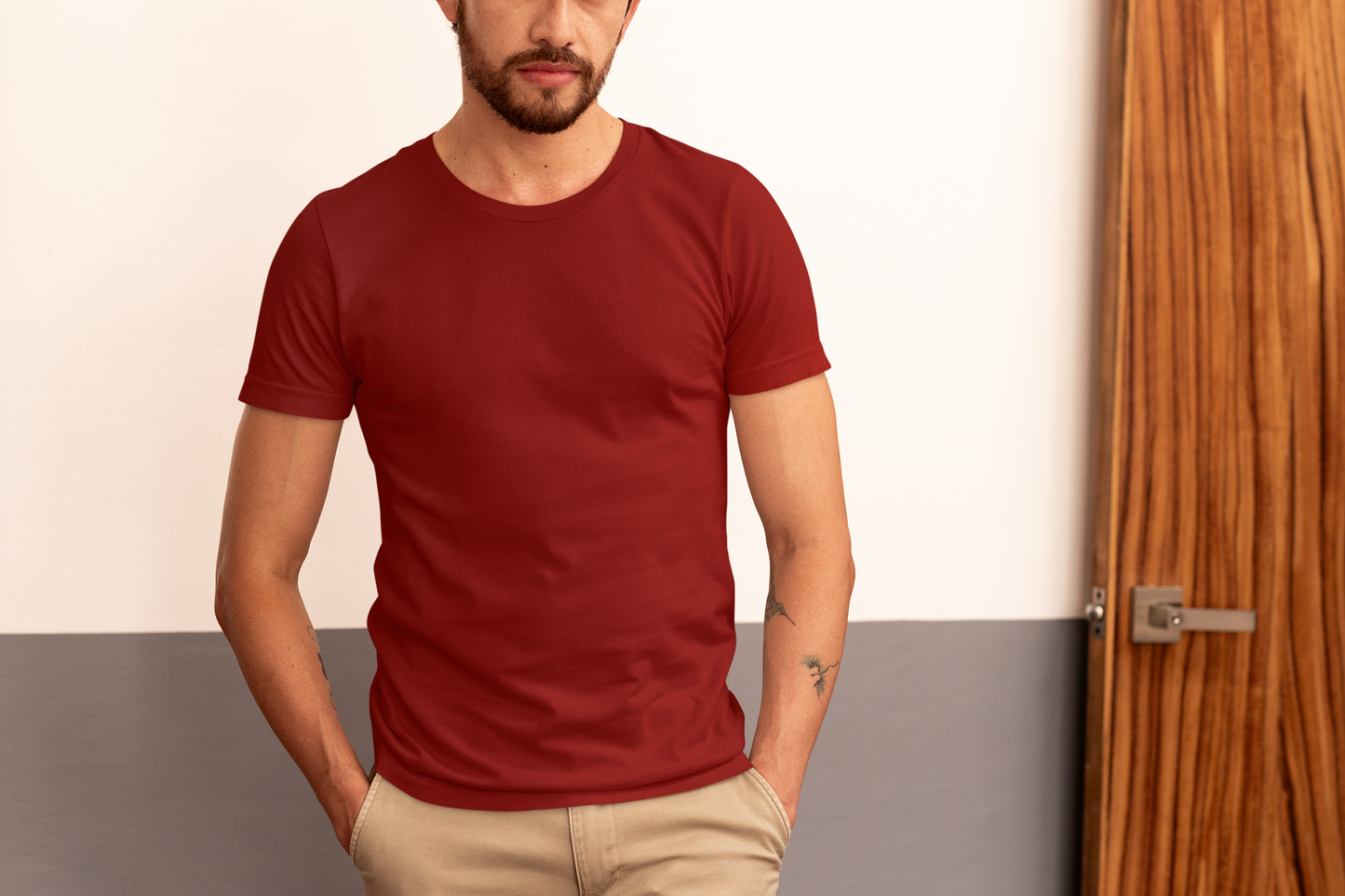 Maroon Supima® Cotton T-shirt