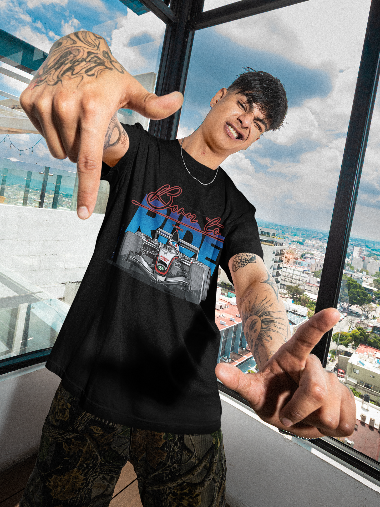 Born to Ride F1 Oversized Tee