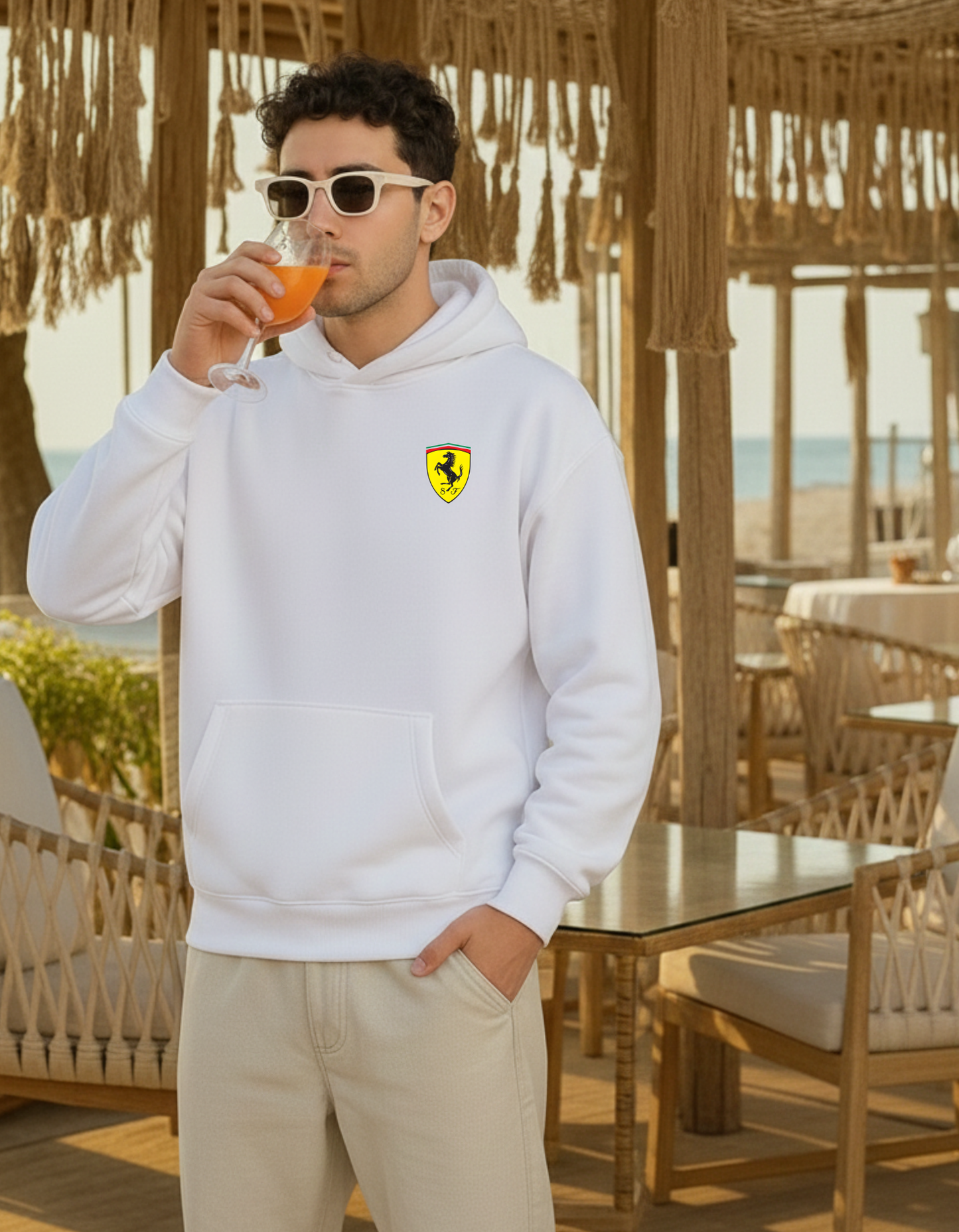 Oversized Ferrari F1 Team Hoodie