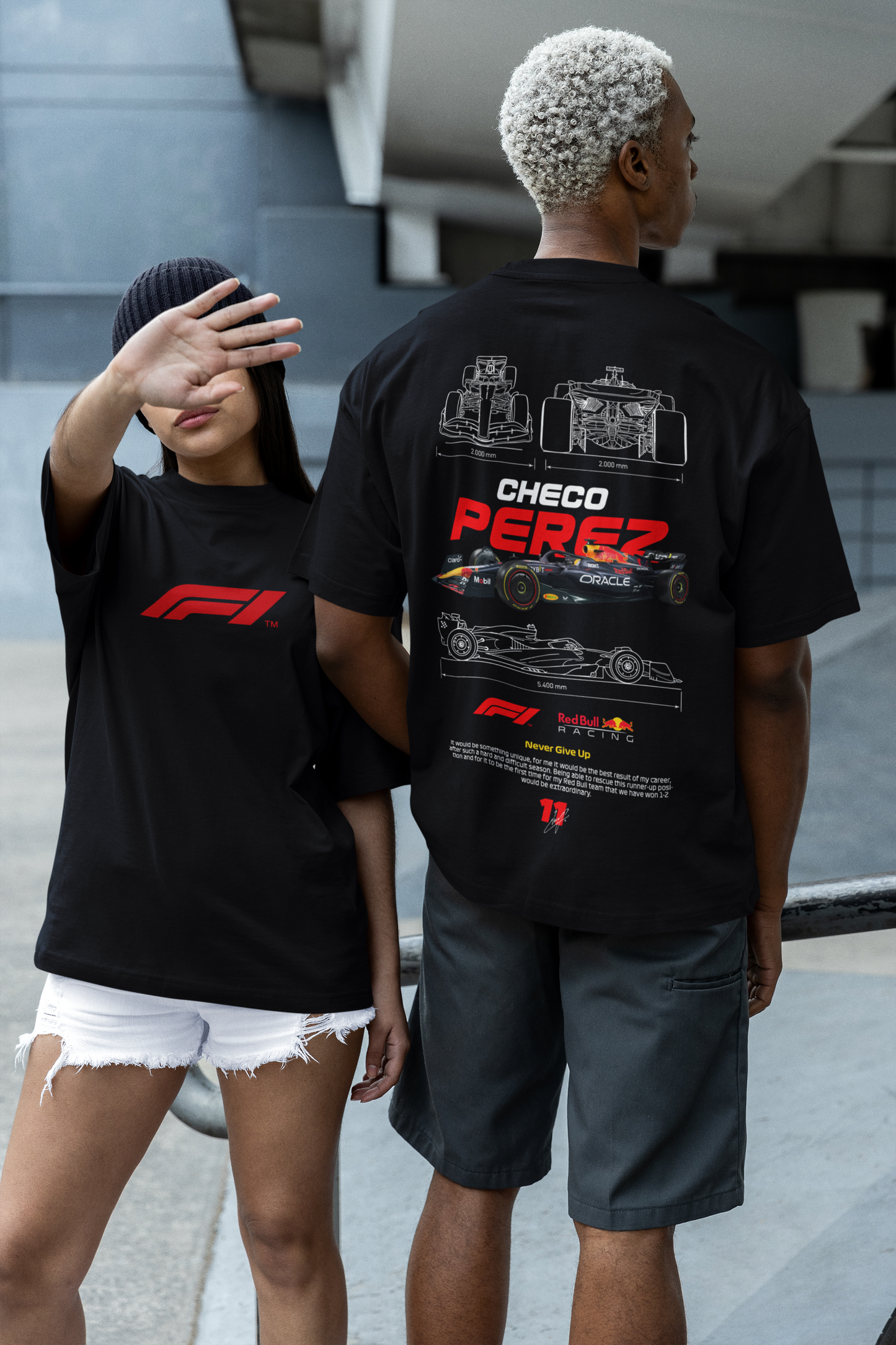 Oversized Red Bull Racing Drip – Checo Pérez Tee