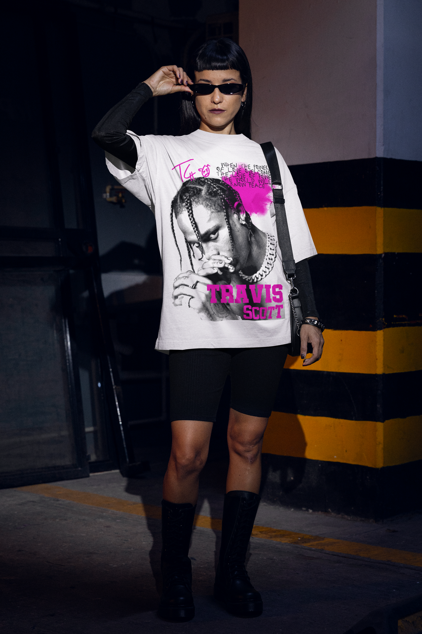 Travis Scott Portrait Tee | Oversized Hip Hop T-Shirt