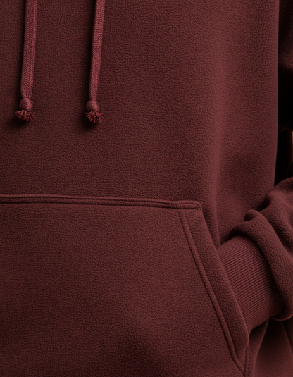 Oversized Maroon Hoodie