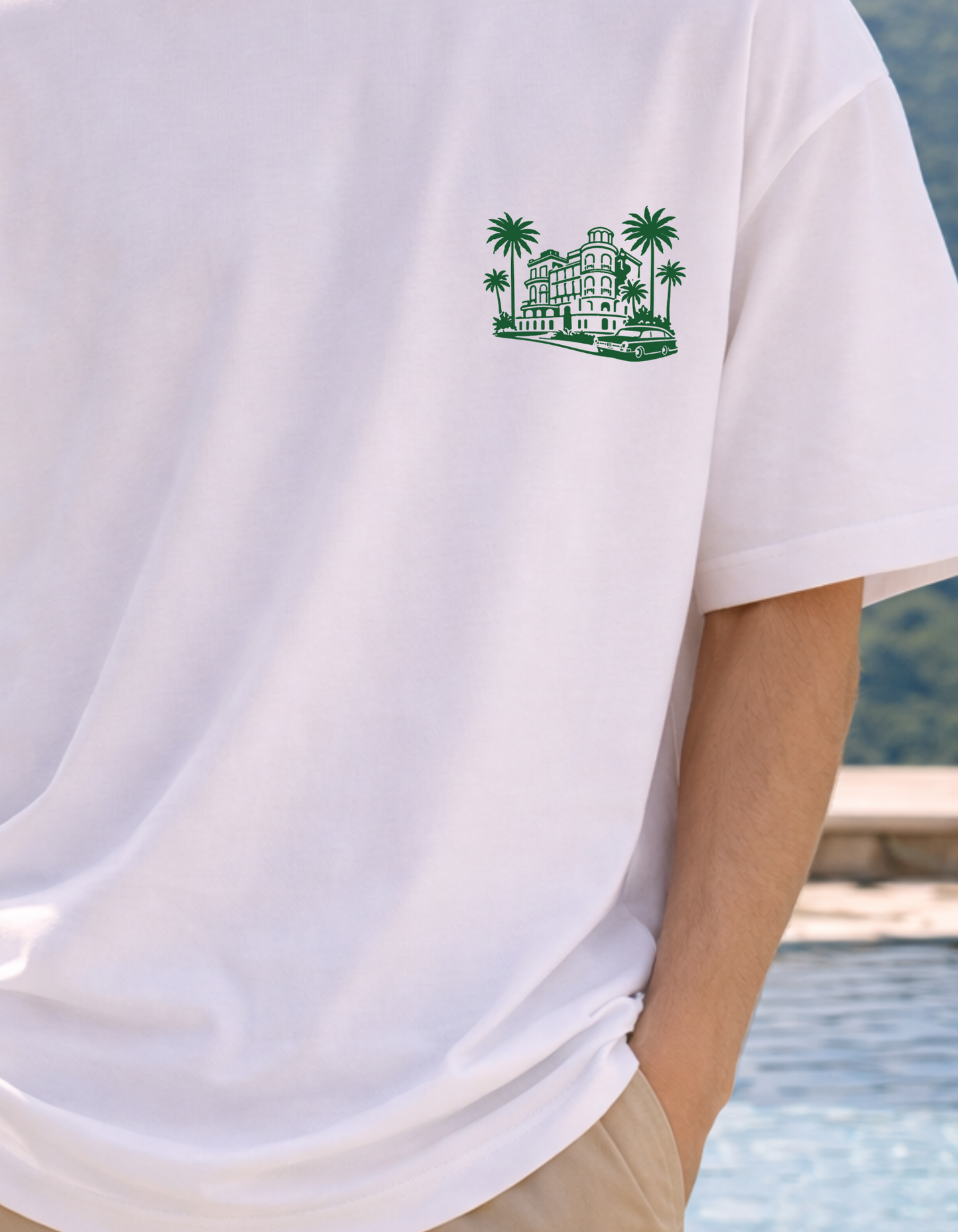 Monaco Nights Graphic Oversized T-Shirt