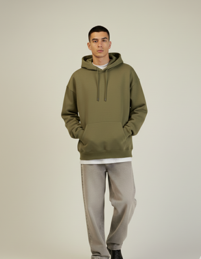 Oversized Olive Green Hoodie