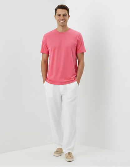 Classic Crew T-Shirt – Flamingo