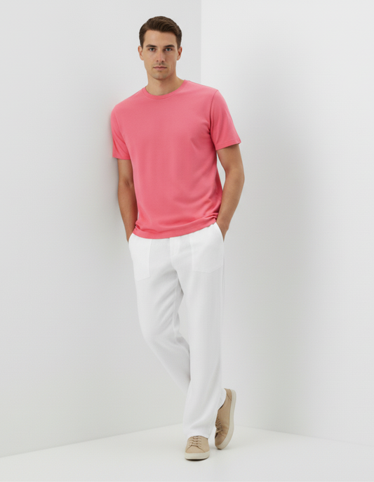 Classic Crew T-Shirt – Flamingo