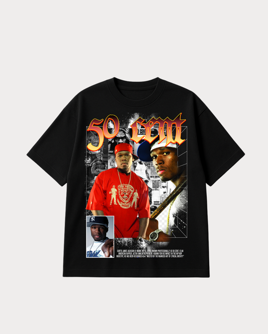 50 Cent Graphic Oversized T-shirt