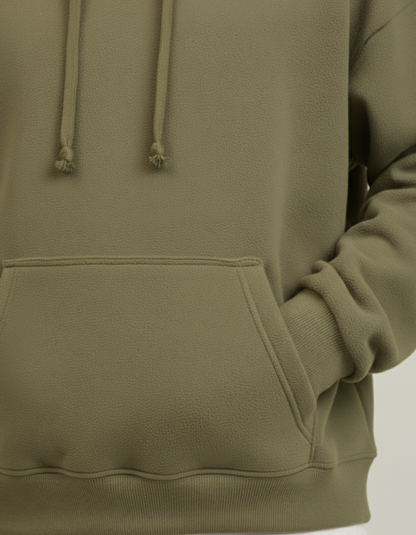 Oversized Olive Green Hoodie