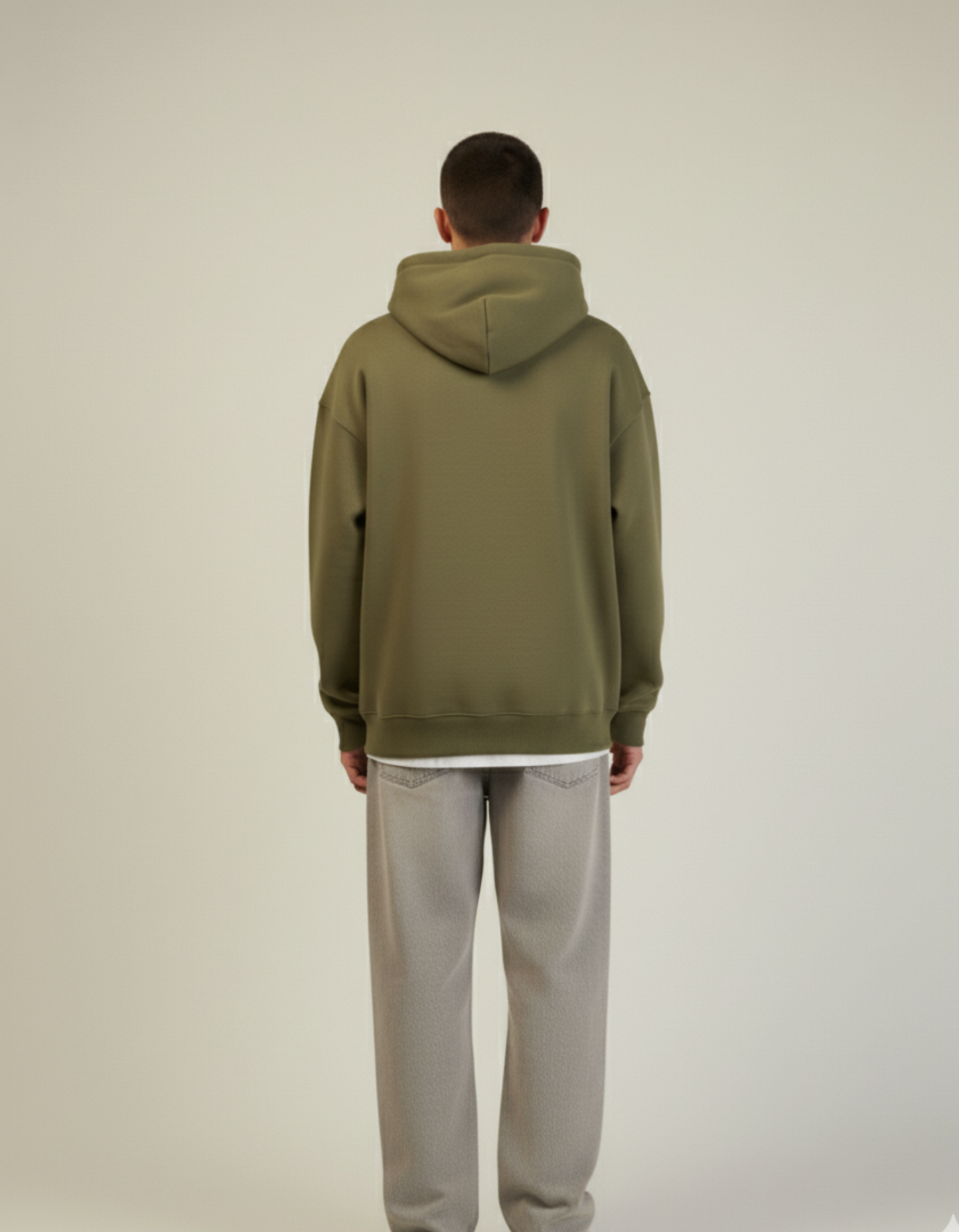 Oversized Olive Green Hoodie