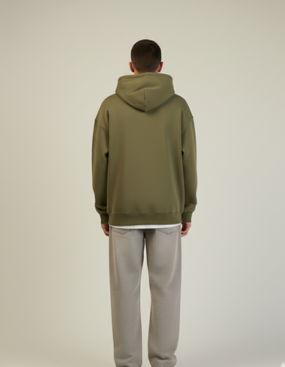 Oversized Olive Green Hoodie