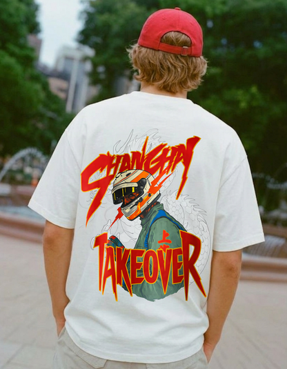 Shanghai Takeover Oversized Graphic T-Shirt