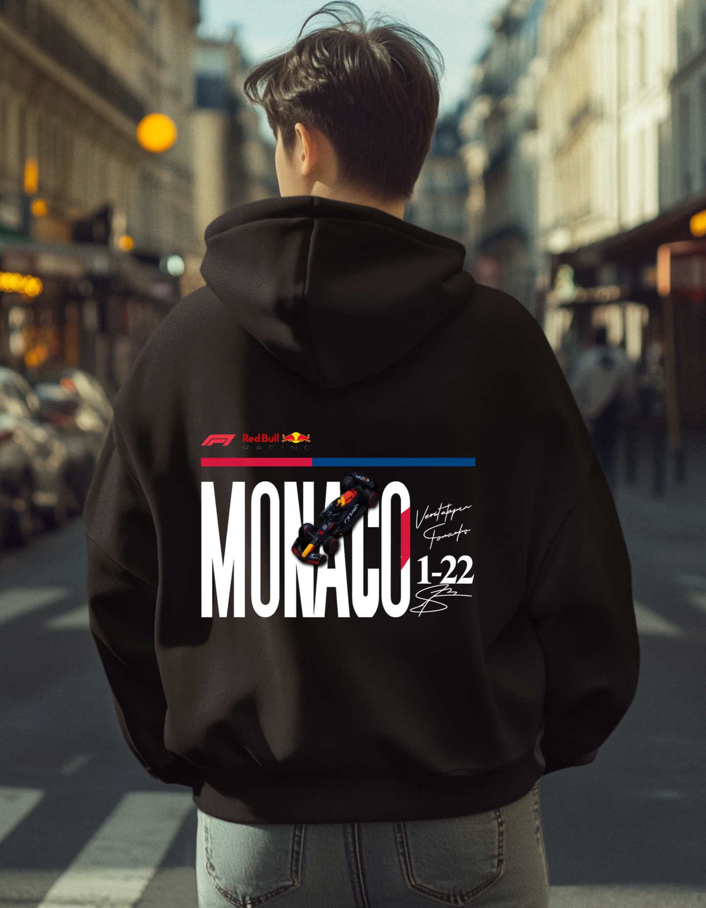 Oversized Monaco Red Bull Racing Hoodie