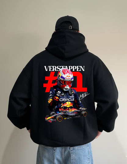 Oversized Verstappen #1 F1 Hoodie