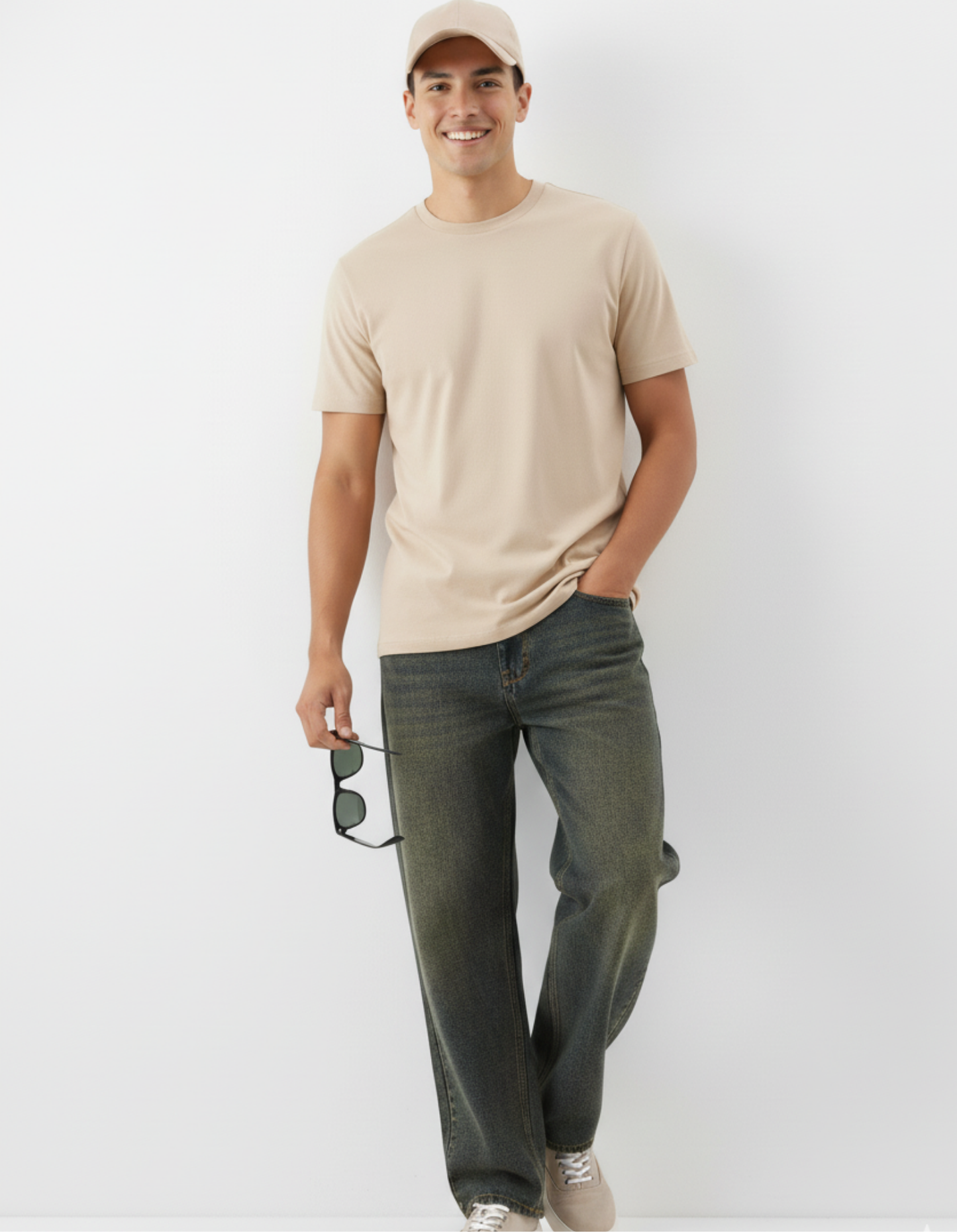 Classic Crew T-Shirt – Beige