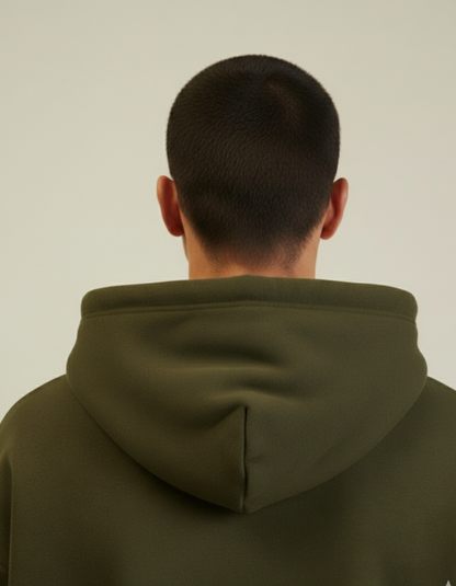 Oversized Olive Green Hoodie