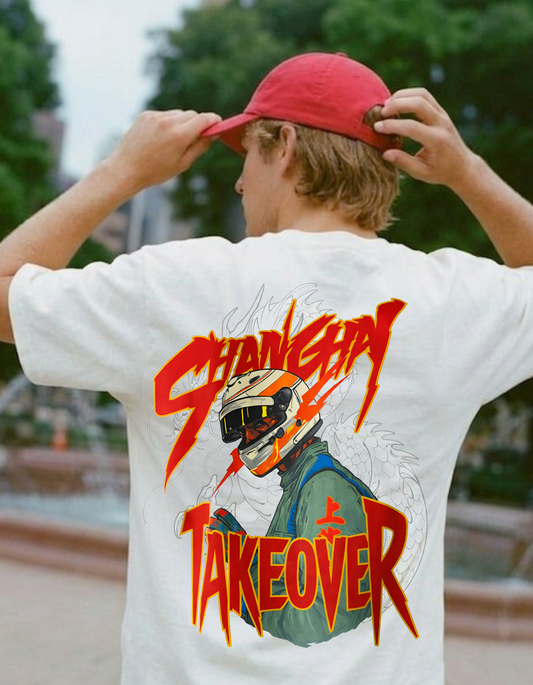 Shanghai Takeover Oversized Graphic T-Shirt