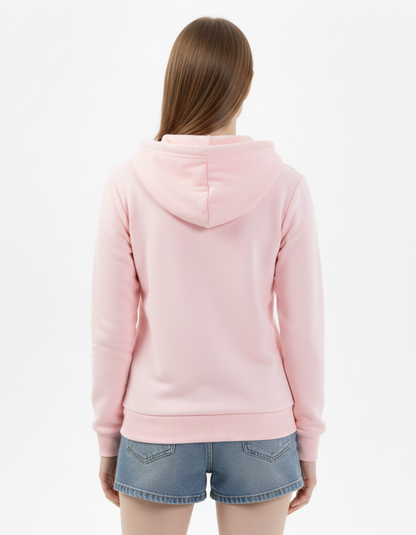 Light Pink Solid Hoodie