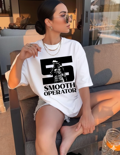 Oversized Smooth Operator Racing Graphic T-Shirt