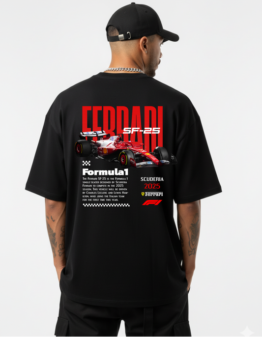 Oversized Ferrari SF-25 2025 F1 Tee