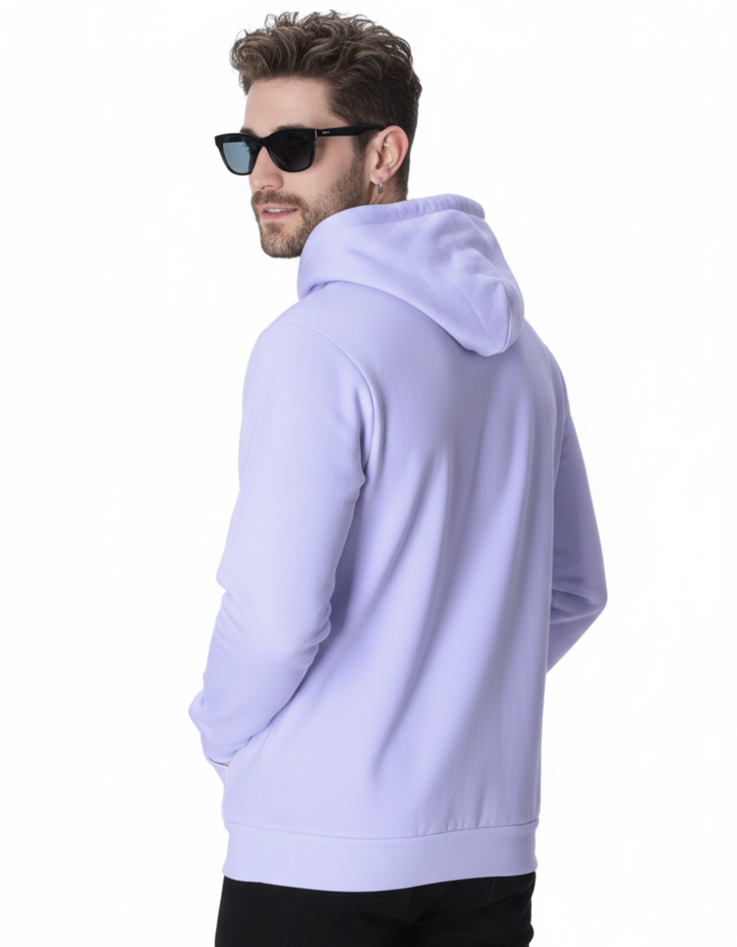 Lavender Solid  Hoodie