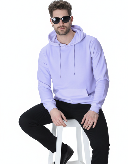 Lavender Solid  Hoodie