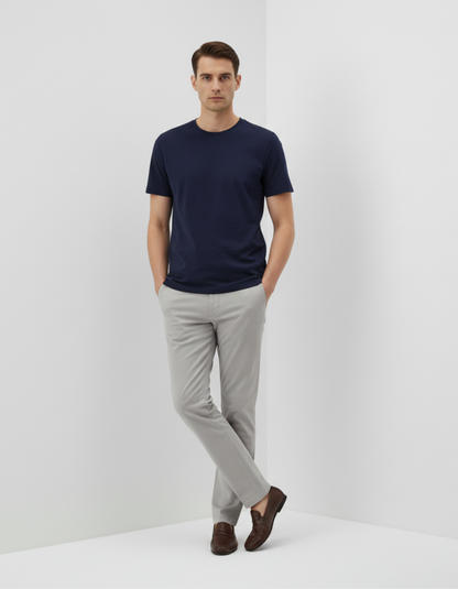 Classic Crew T-Shirt – Navy Blue