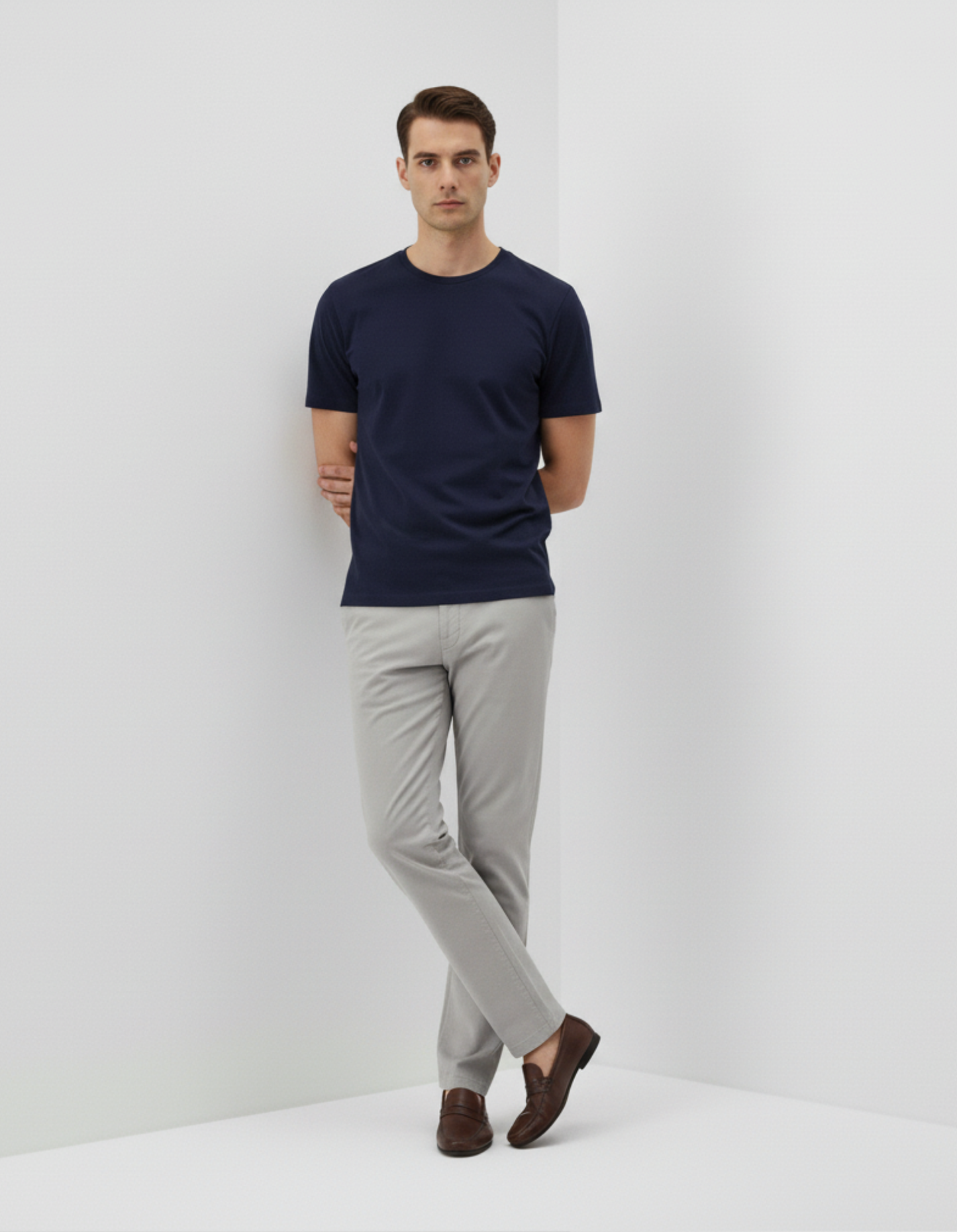 Classic Crew T-Shirt – Navy Blue