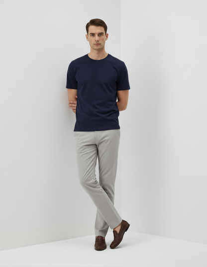 Classic Crew T-Shirt – Navy Blue