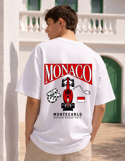 Oversized Monaco Grand Prix Streetwear Tee