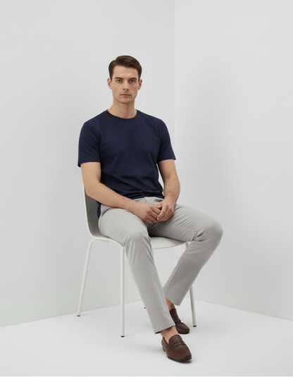 Classic Crew T-Shirt – Navy Blue