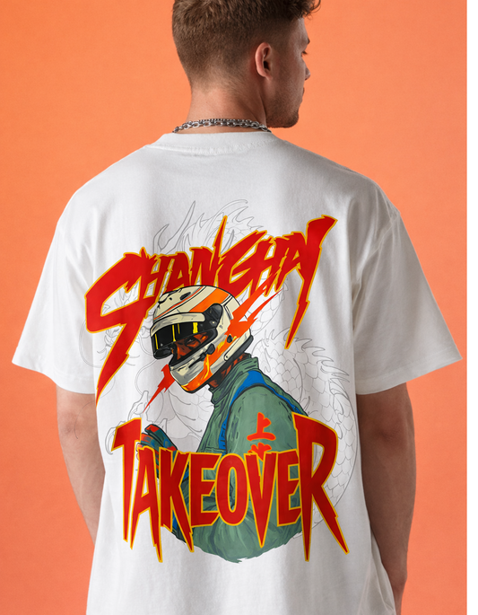 Shanghai Takeover Oversized Graphic T-Shirt