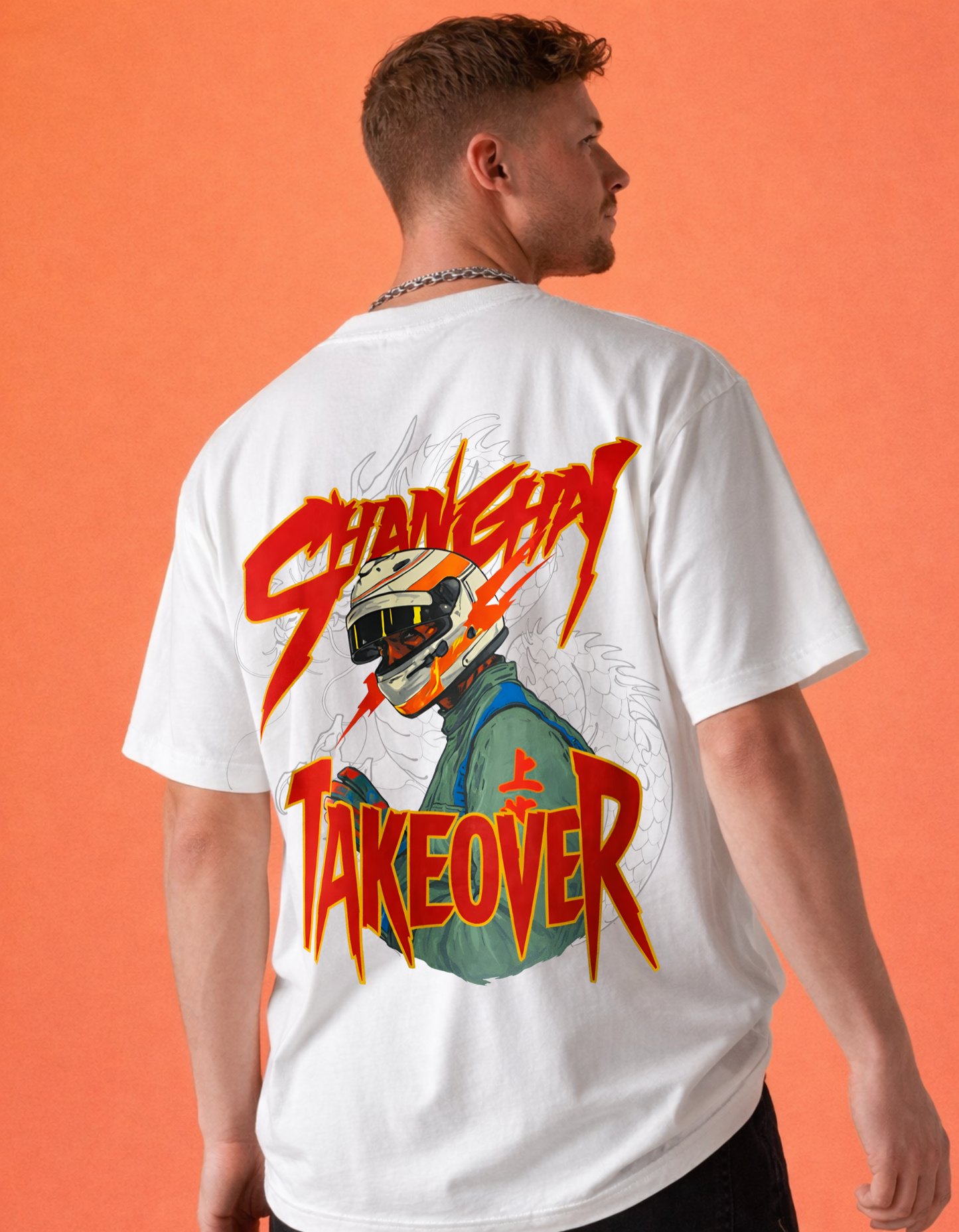 Shanghai Takeover Oversized Graphic T-Shirt