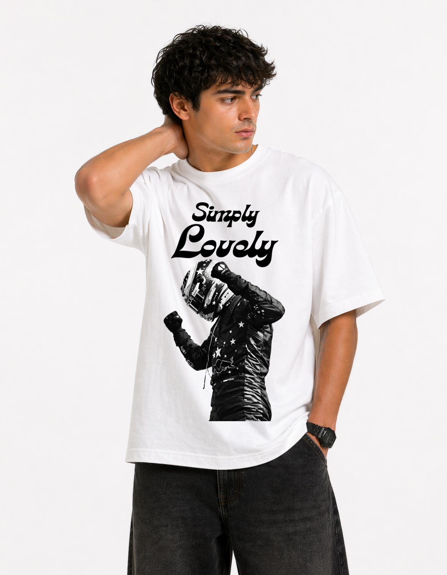 Oversized Smooth Operator Racing Graphic T-Shirt