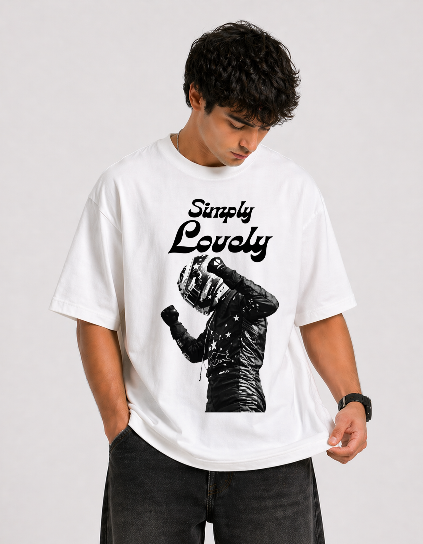 Oversized Smooth Operator Racing Graphic T-Shirt