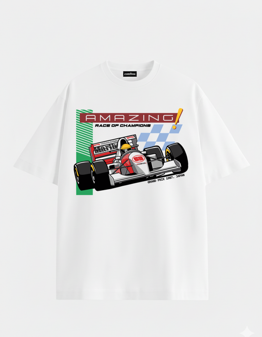 Oversized Vintage F1 1987 Japan Grand Prix Tee